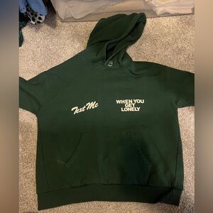 LONELY GHOST text me when you get lonely hoodie